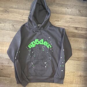 Gray Hoodie with Unique Design